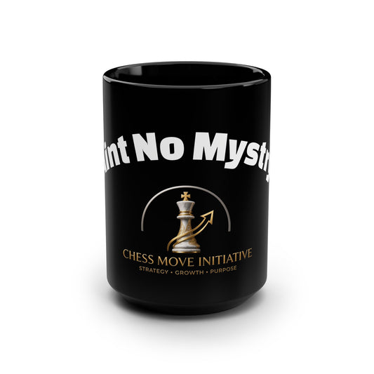 Chess Move Initiative Black Mug